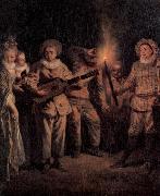 WATTEAU, Antoine, Die italienische Komodie